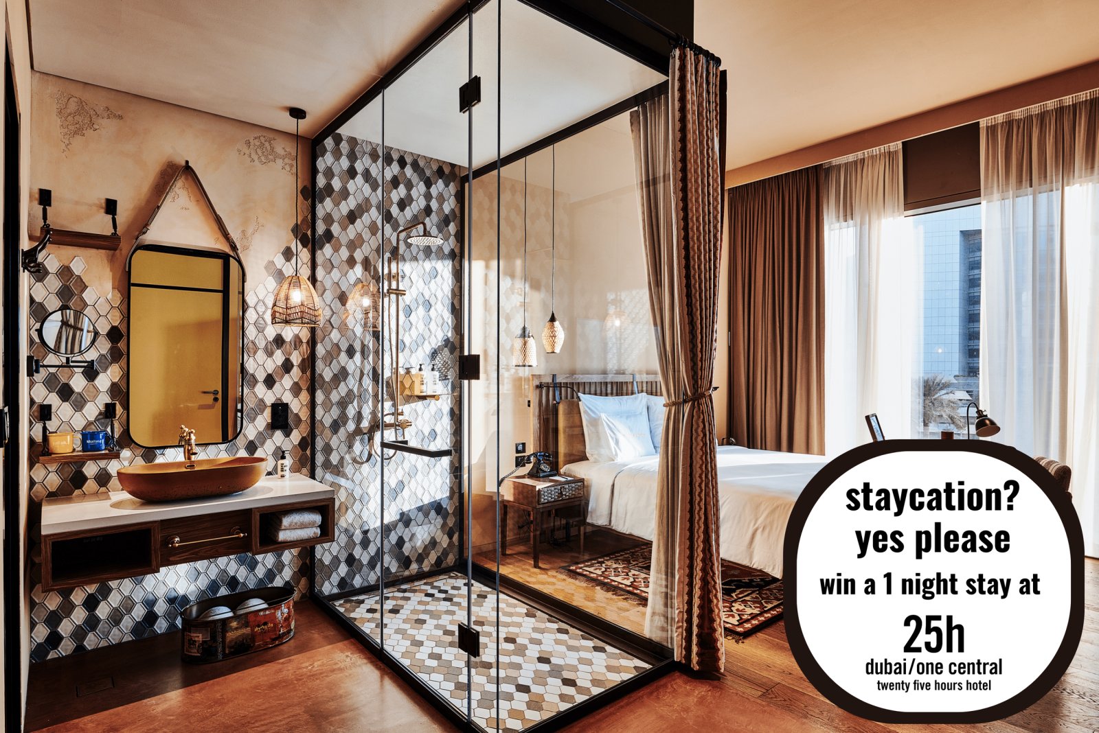 win a 1-night stay at 25hours Hotel Dubai