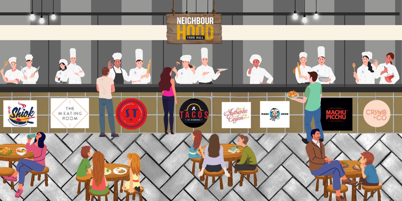 supper club social @ Neighbourhood Food Hall